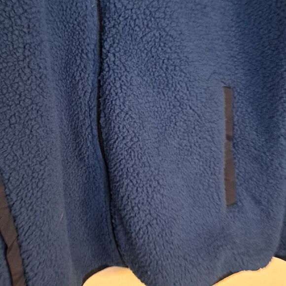 Goodfellow & Co blue zip up fleece jacket size XXL - Picture 3 of 6